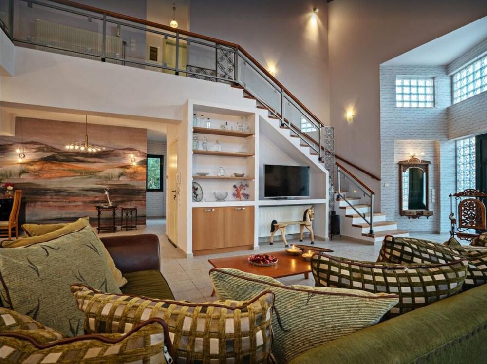 Superb Villa,With Amazing Seaviews & Huge Pool! Somatas Экстерьер фото