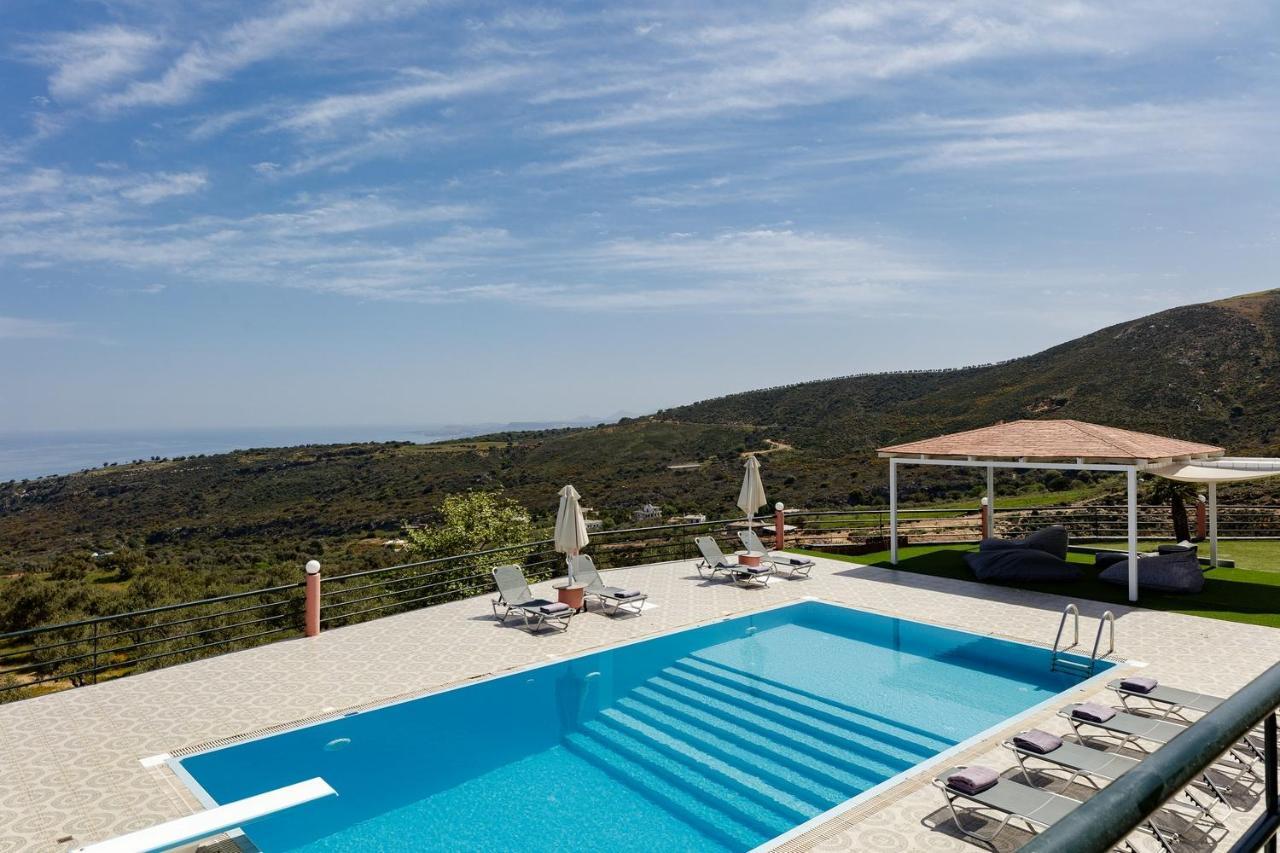Superb Villa,With Amazing Seaviews & Huge Pool! Somatas Экстерьер фото