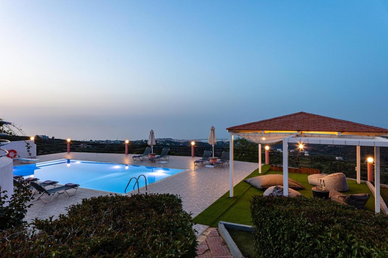 Superb Villa,With Amazing Seaviews & Huge Pool! Somatas Экстерьер фото