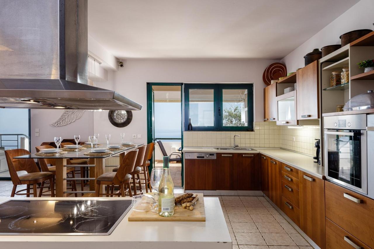 Superb Villa,With Amazing Seaviews & Huge Pool! Somatas Экстерьер фото
