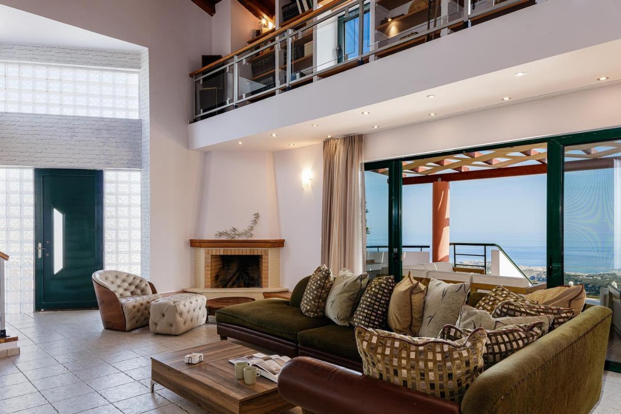 Superb Villa,With Amazing Seaviews & Huge Pool! Somatas Экстерьер фото